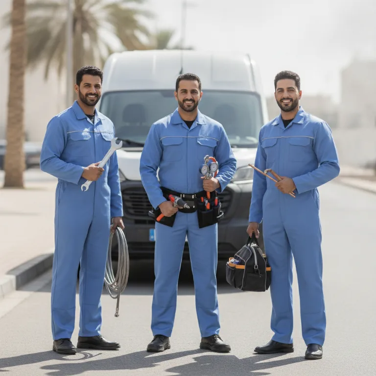 فني مضخات حرارية فريق في مجمع دبي للاستثمار